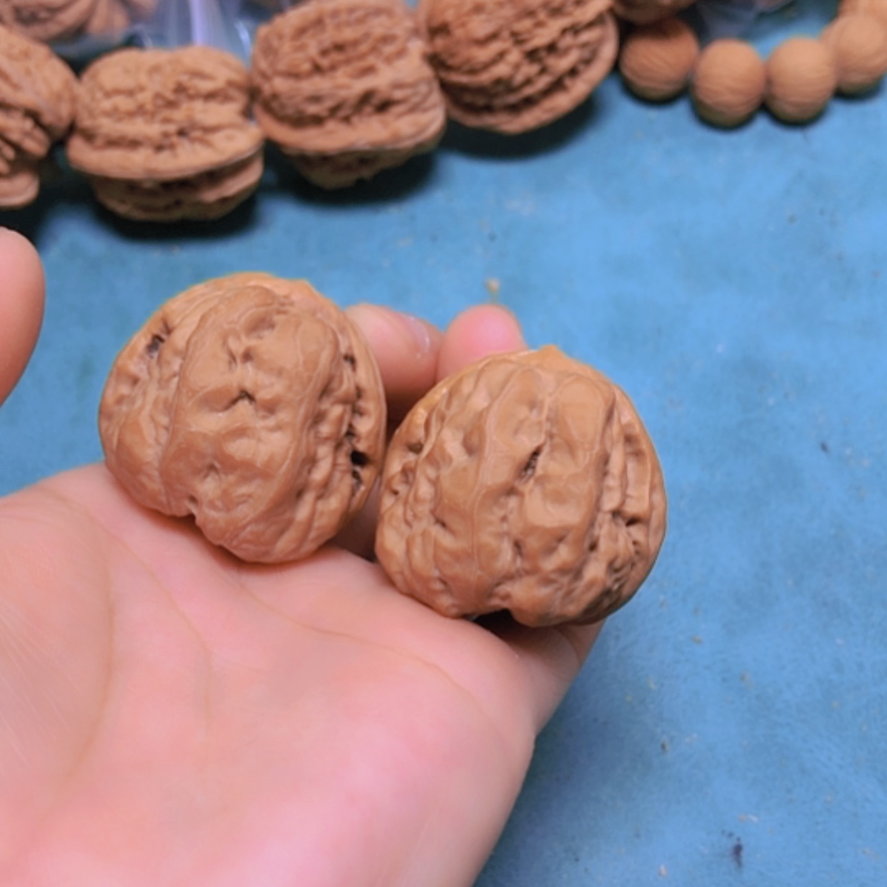 【闪购商品】把件核桃34.5蛤蟆头有修