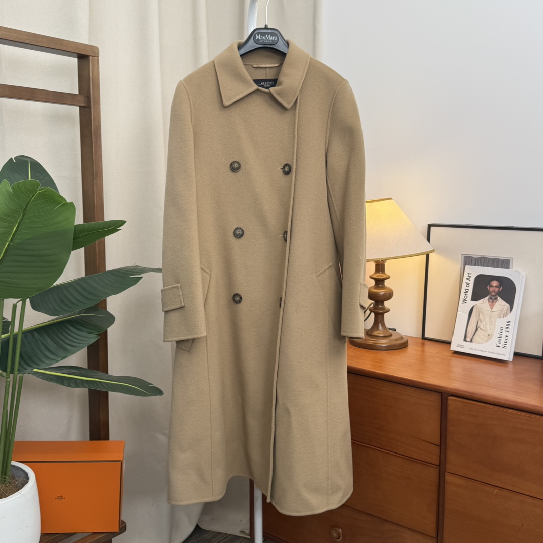 99新 WeekendMaxmara/麦丝玛拉 青奢荟/36码/米中长款大衣//90800