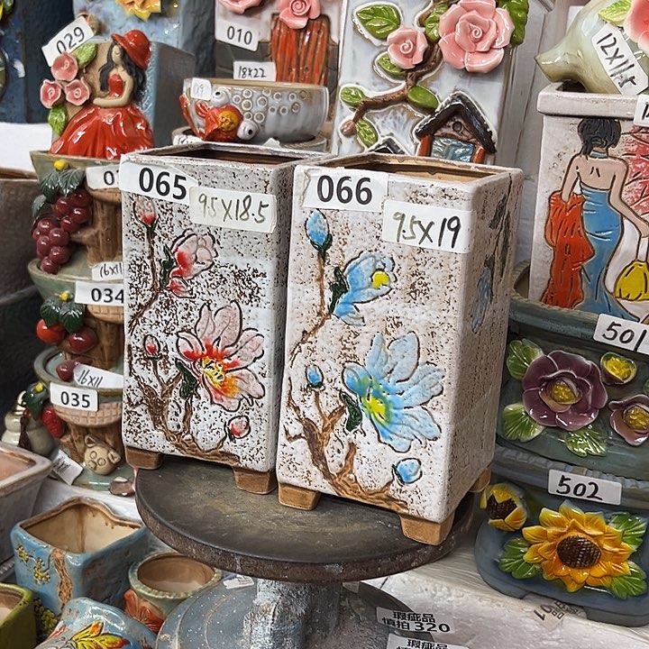 粗陶材质多肉花盆