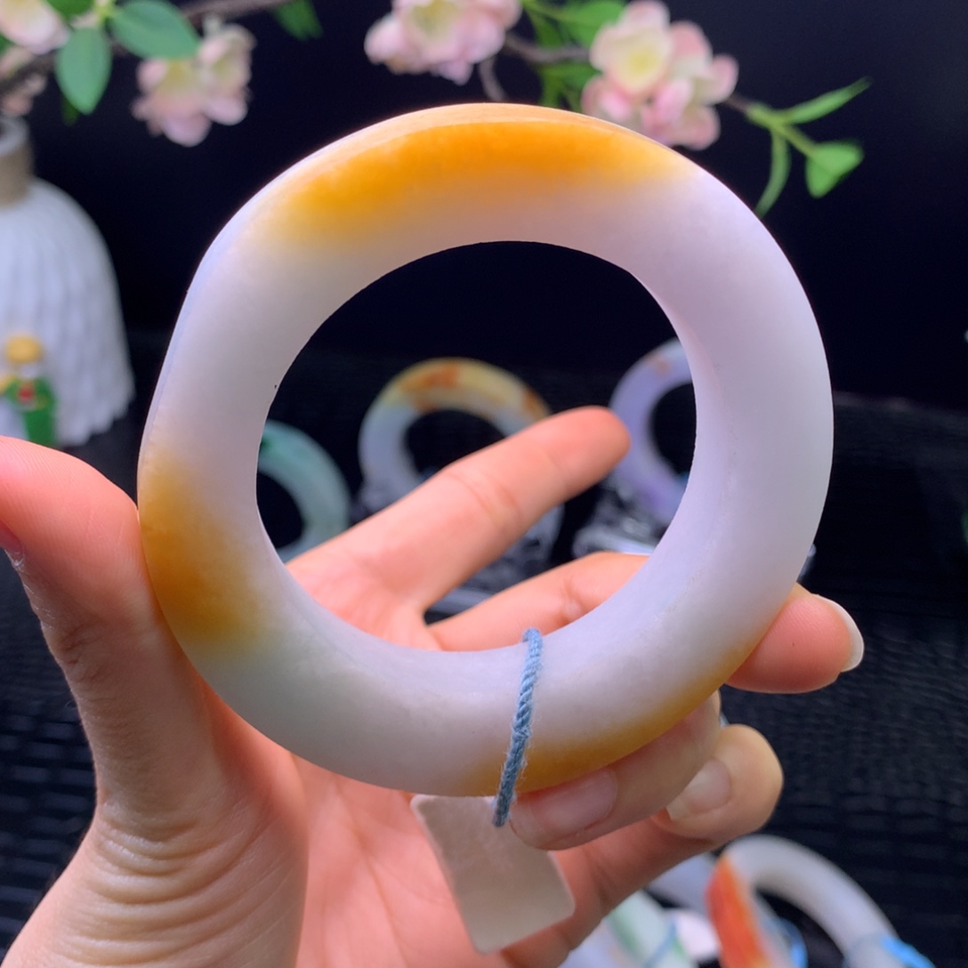 定制翡翠未镶嵌手镯54-63