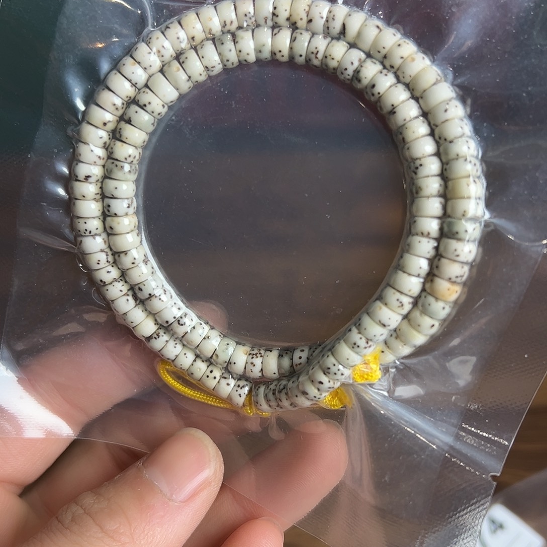 星月菩提吊坠6骨瓷白药片长串微氧化有偏月，610