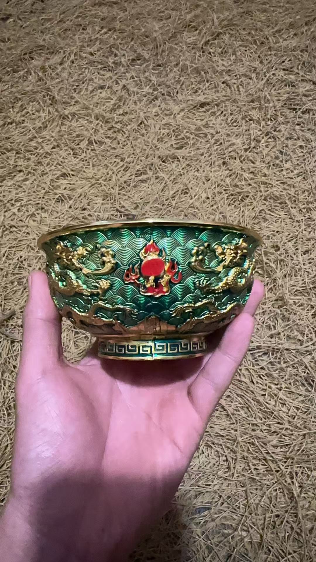 【闪购链接】双龙戏珠碗摆件