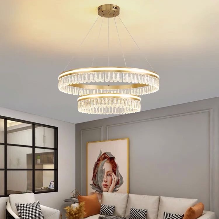 新款简约轻奢水晶吊灯全屋套餐