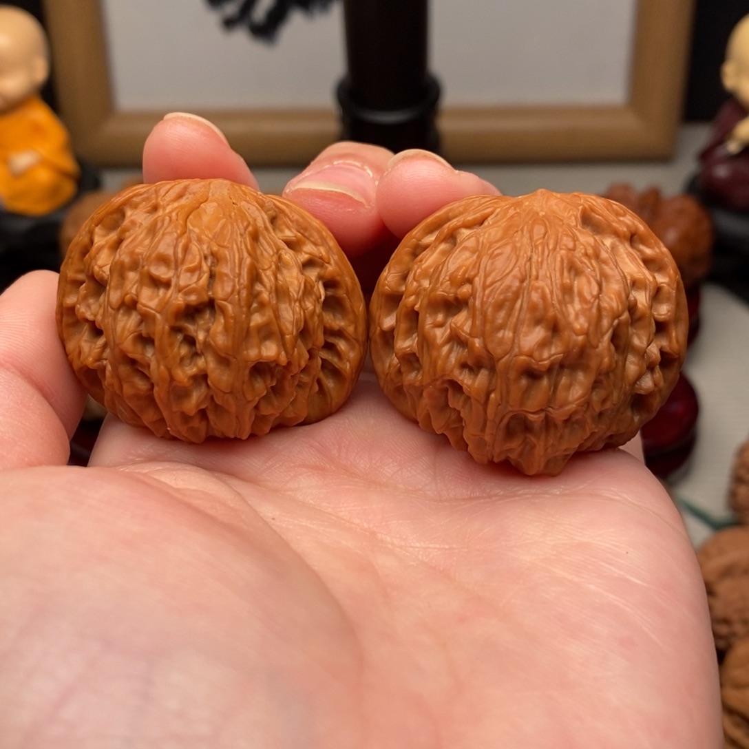 文玩核桃把件38尺磨盘