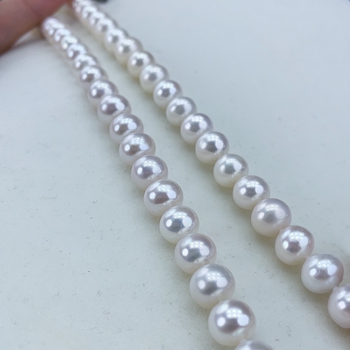 淡水珍珠颈饰银S925镶嵌9➕极光炫彩