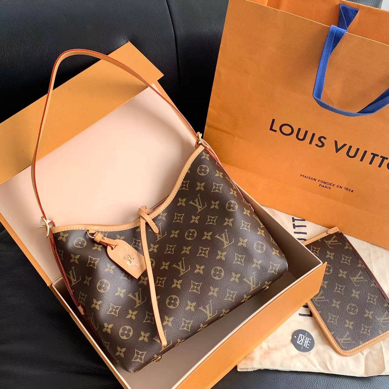未使用 LouisVuitton/路易威登 老花小号carryall包30cm 14220617
