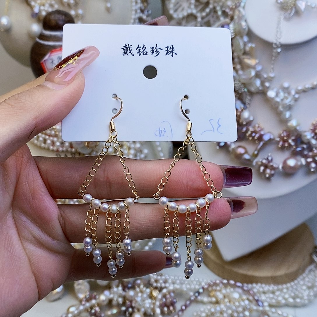 淡水珍珠颈饰银S925镶嵌