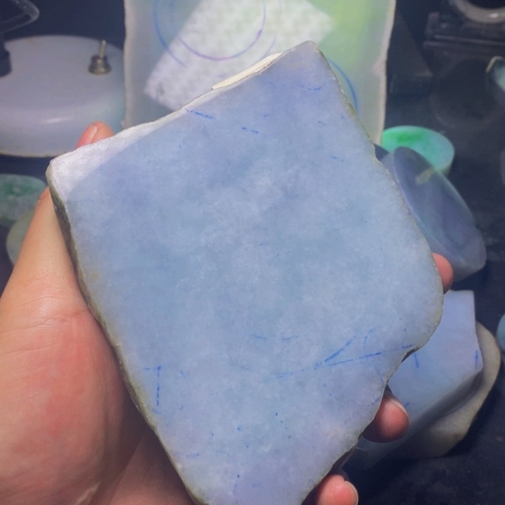 定制翡翠未镶嵌牌子挂件