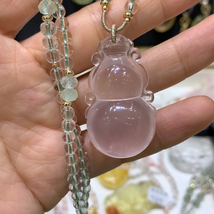 水晶颈饰未镶嵌天然