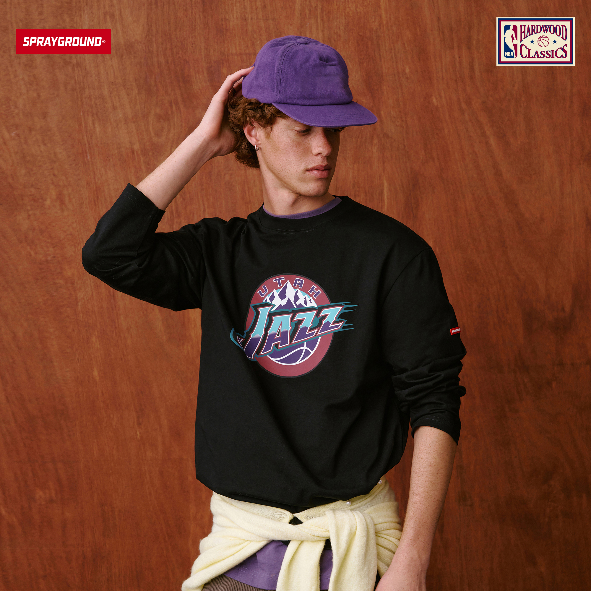 SPRAYGROUND I NBA HWC联名系列鲨鱼嘴球队款长袖T恤合集JM