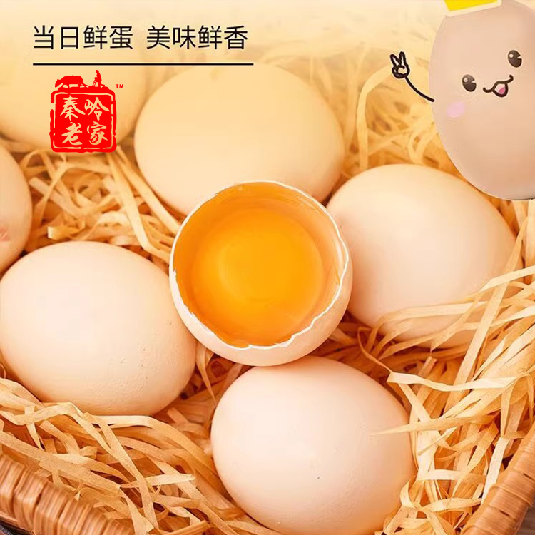 秦岭老家白壳鸡蛋 （托盘装）每托约3.7斤  6托  商南县城区配送