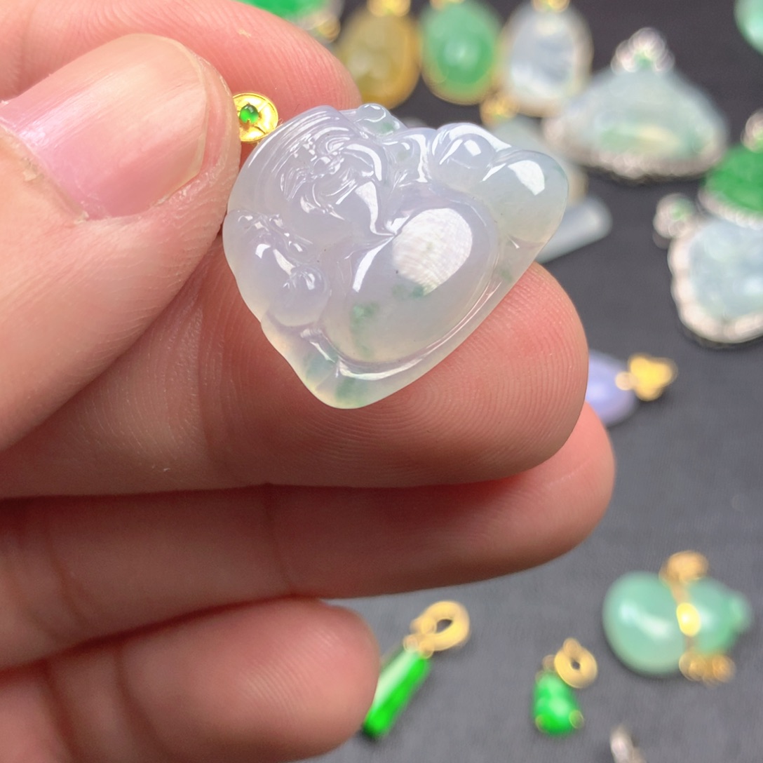 【闪购商品】颈饰18K金镶嵌翡翠翡翠