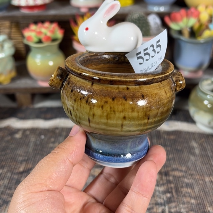 口5手工花盆满30包邮