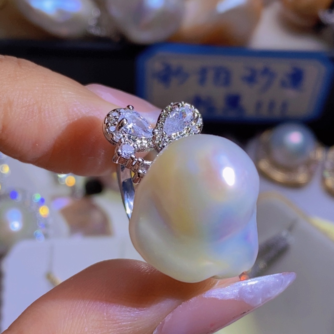 合金淡水珍珠天然珍珠无染色，无优化