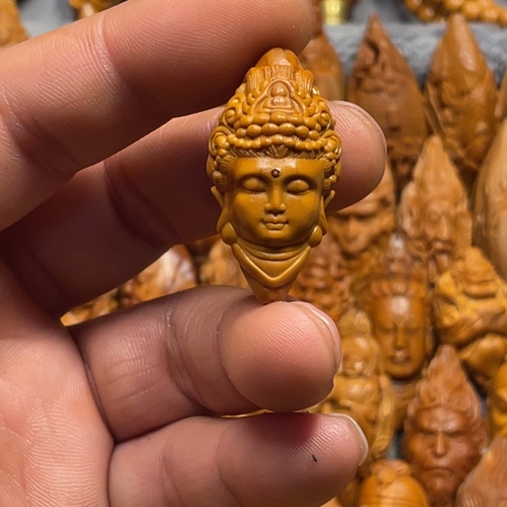 橄榄核吊坠观音头594