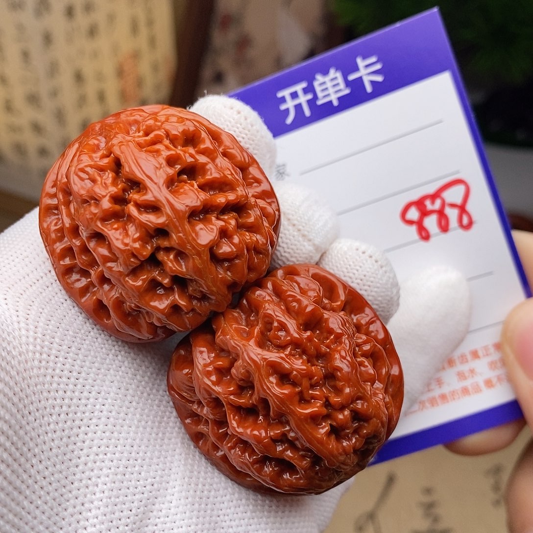 文玩核桃把件38粗筋888