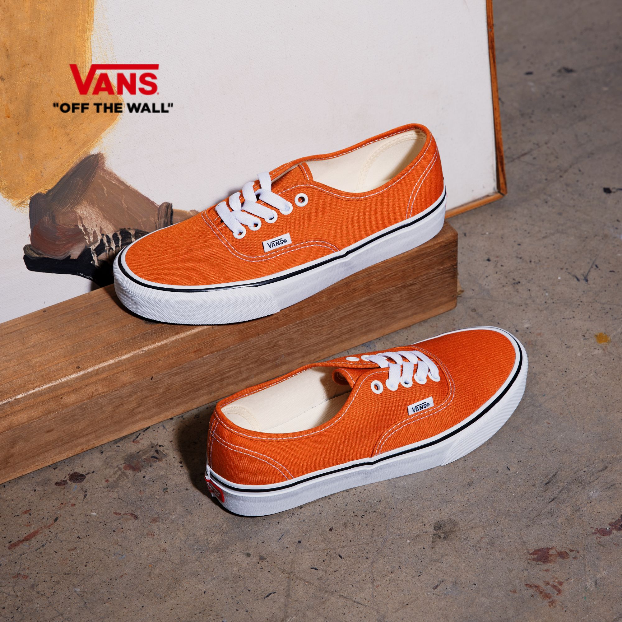 【流光风】VANS范斯Authentic小脏橘情侣板鞋帆布鞋D6G52K