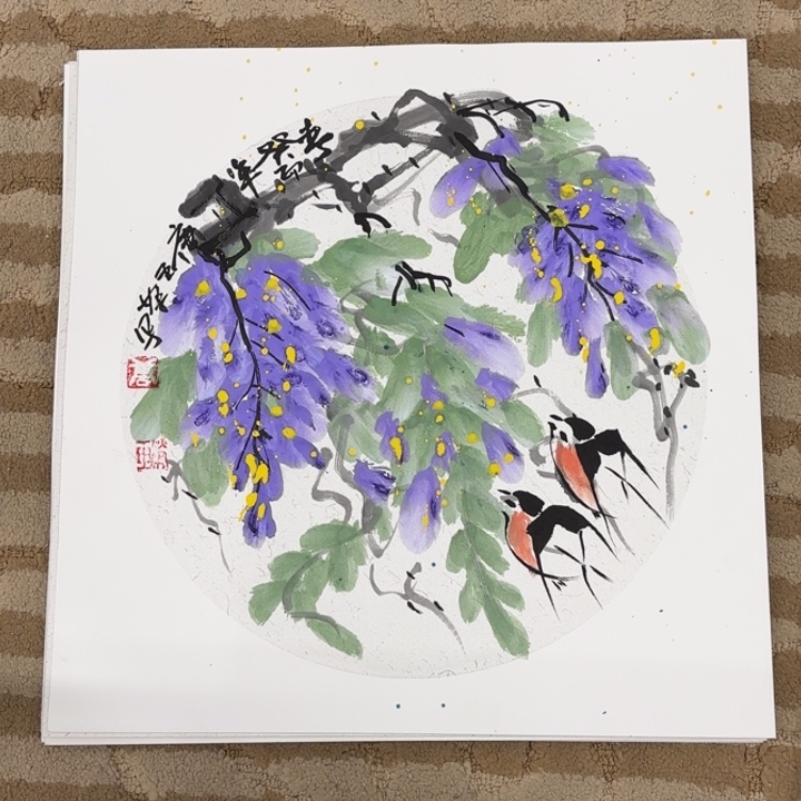 国画花鸟的翅膀和33.33