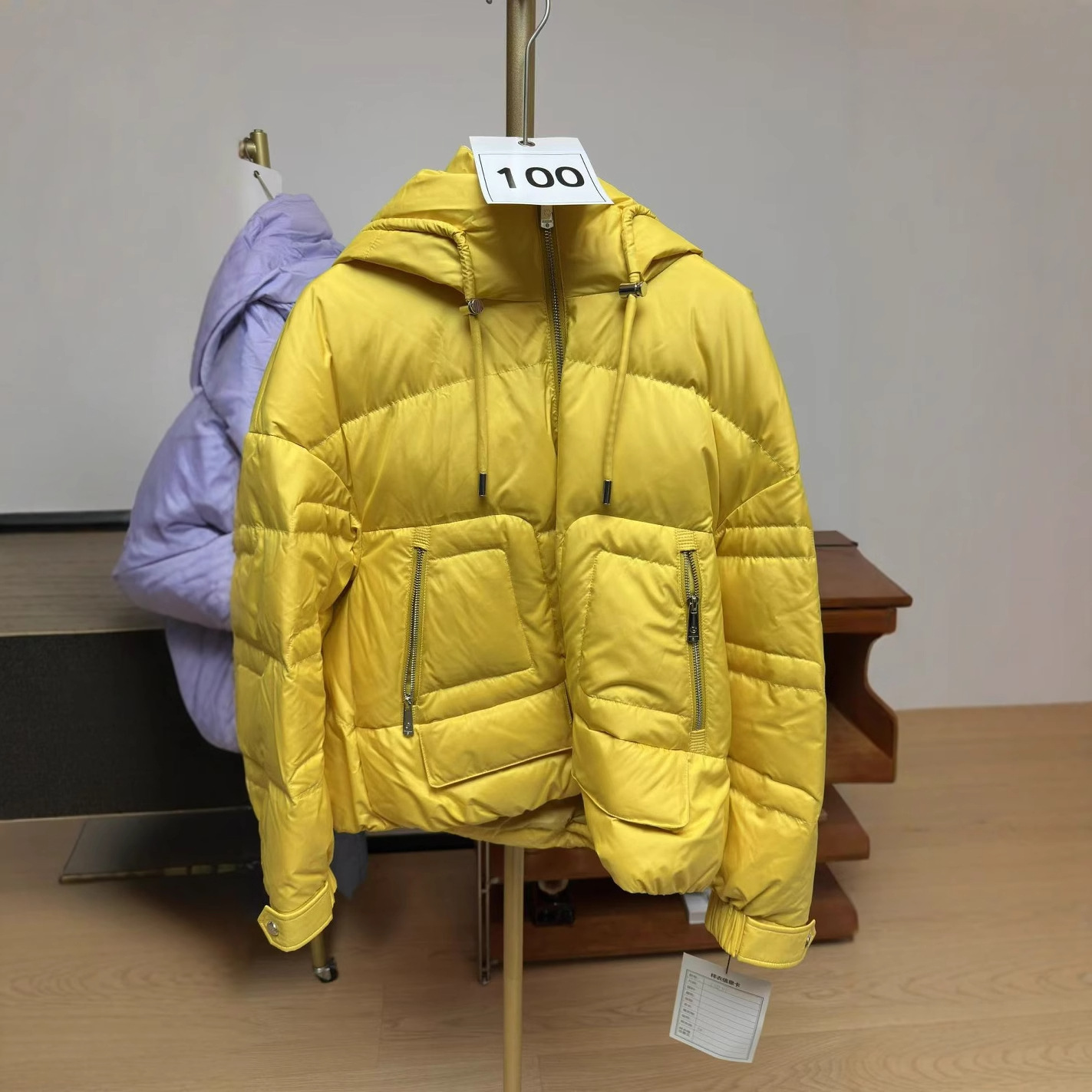 100羽绒服90白鸭绒加厚款