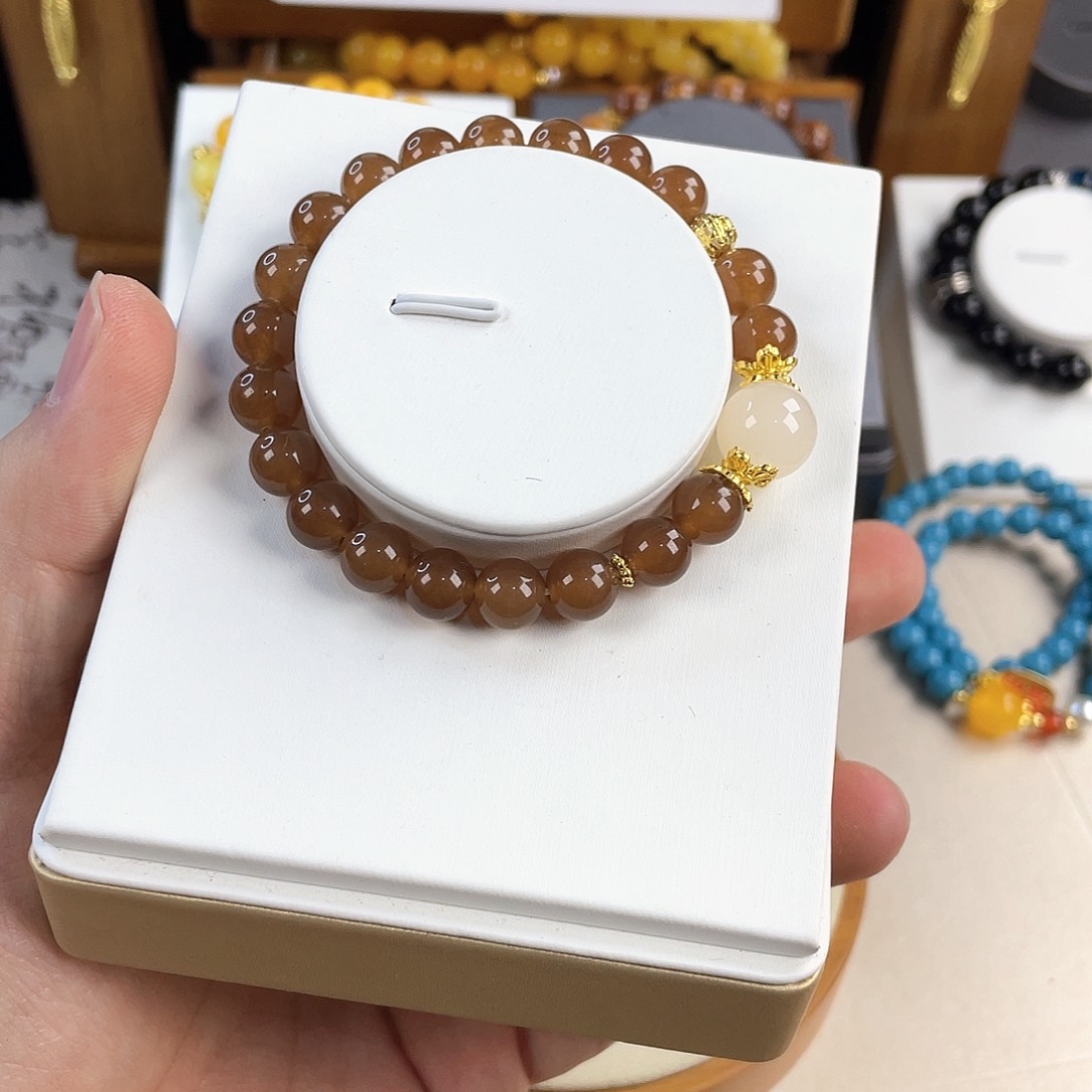 和田玉手饰银S925镀金镶嵌