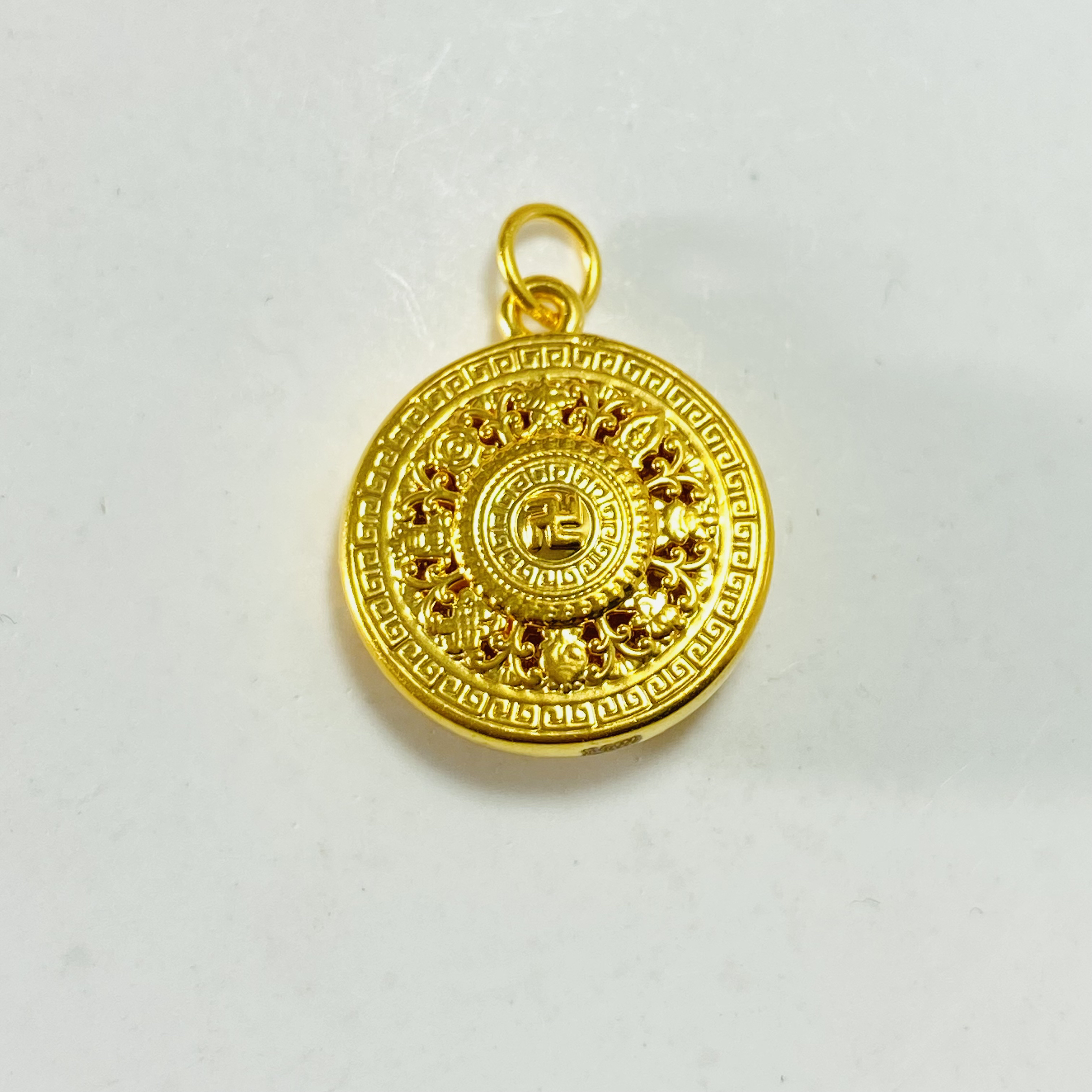 足金999 黄金八宝盘 0.92