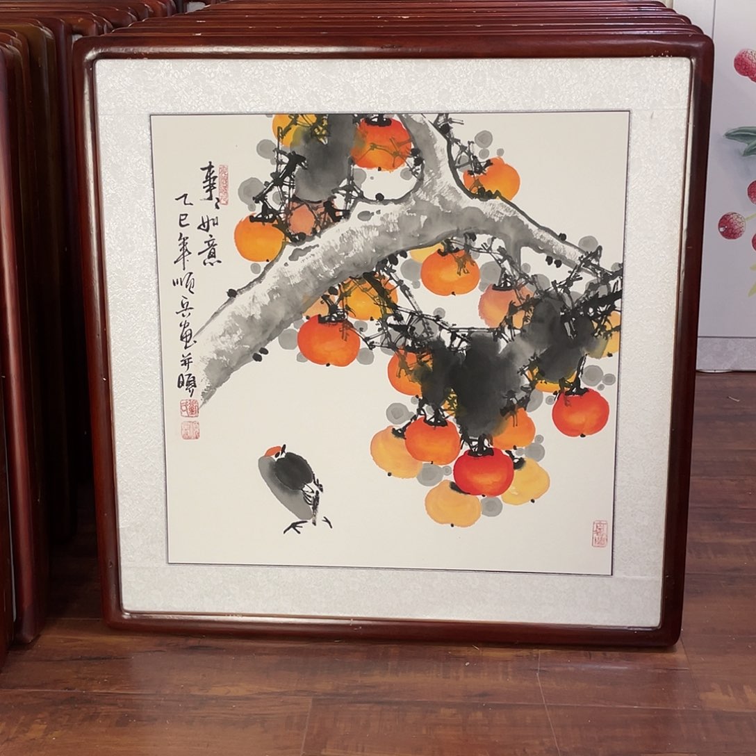 国画带框尺寸63*63厘米