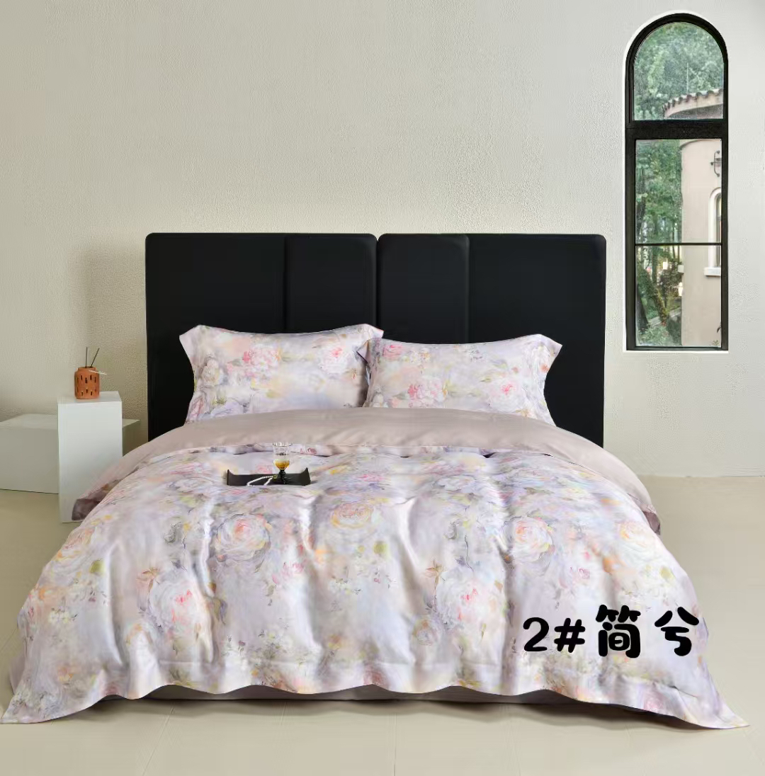 数码印花床盖款四件套标准微瑕～W784(间兮）