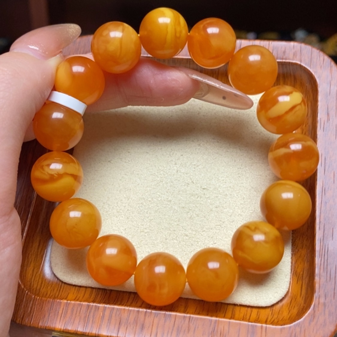 【闪购商品】蜜蜡手链未镶嵌手串