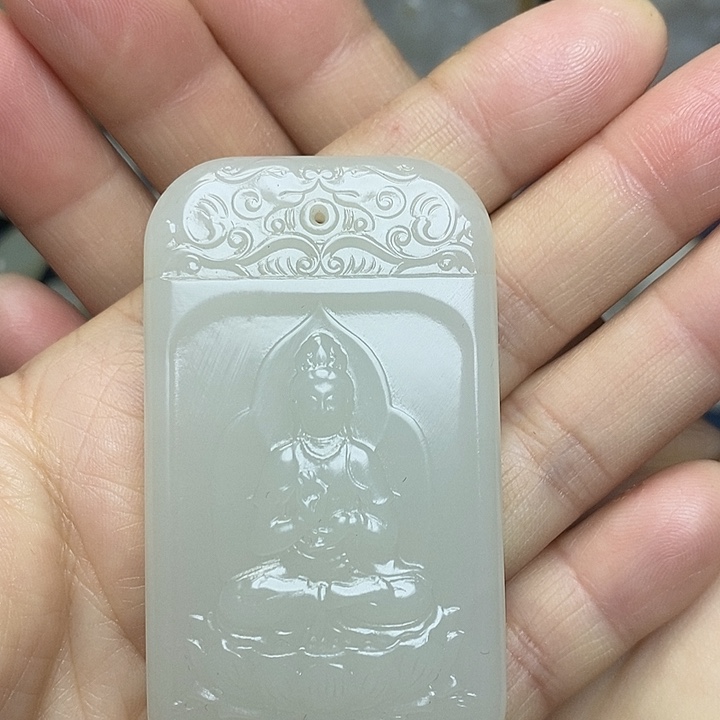 和田玉未镶嵌吊坠(不含链)