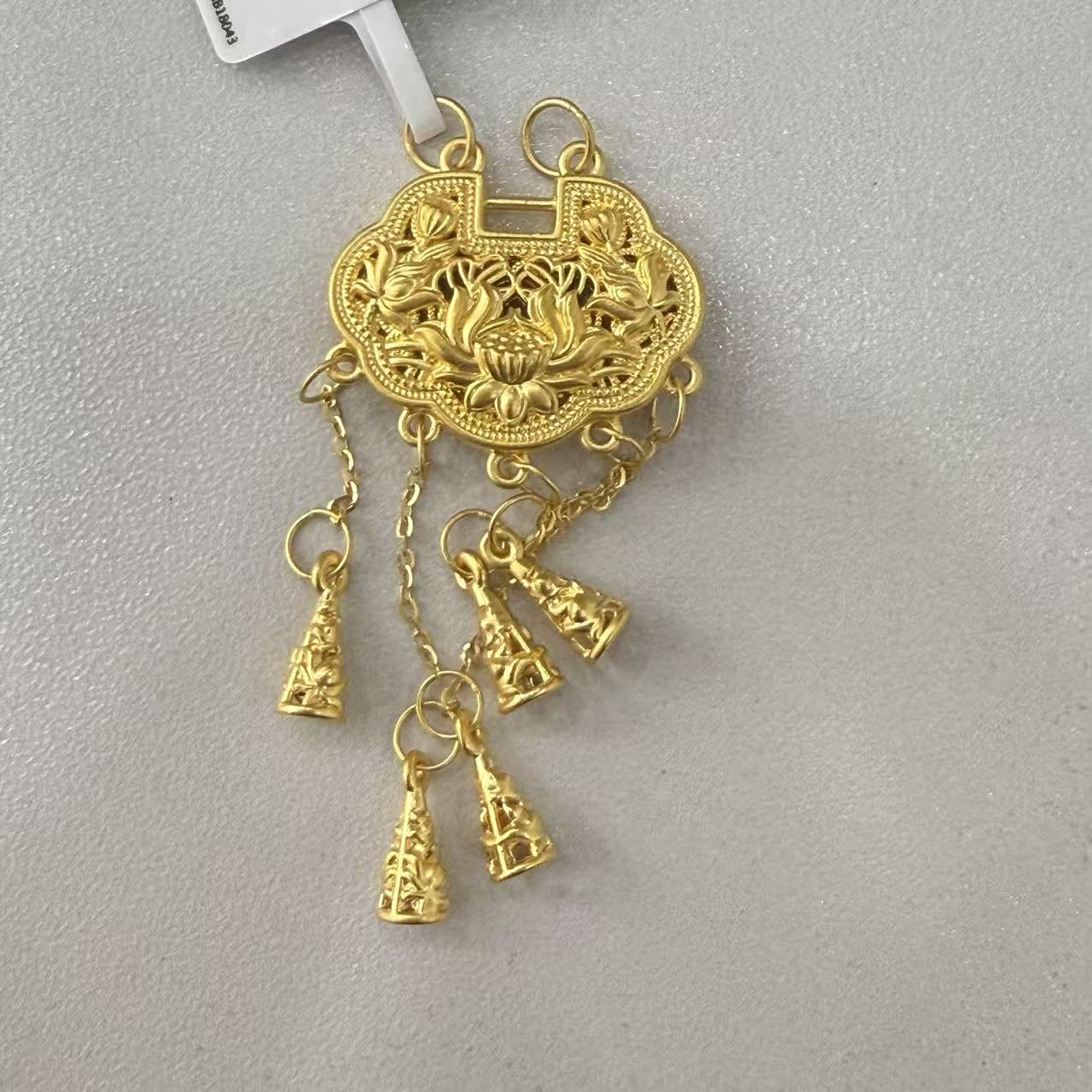 【莹莹专享】足金999莲花天子 GP  2.51 纳金添喜