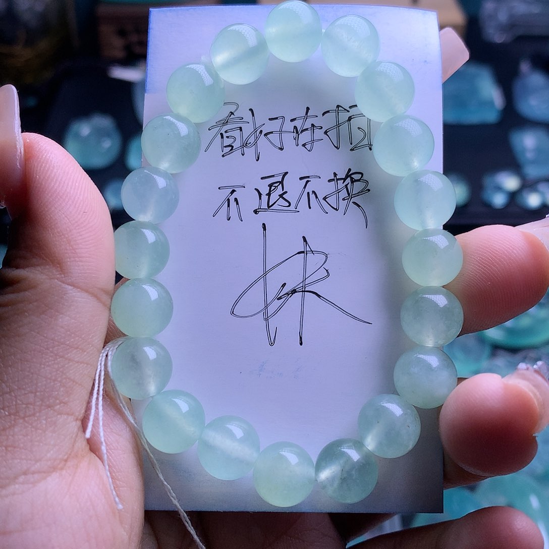 蛇纹石玉手串未镶嵌