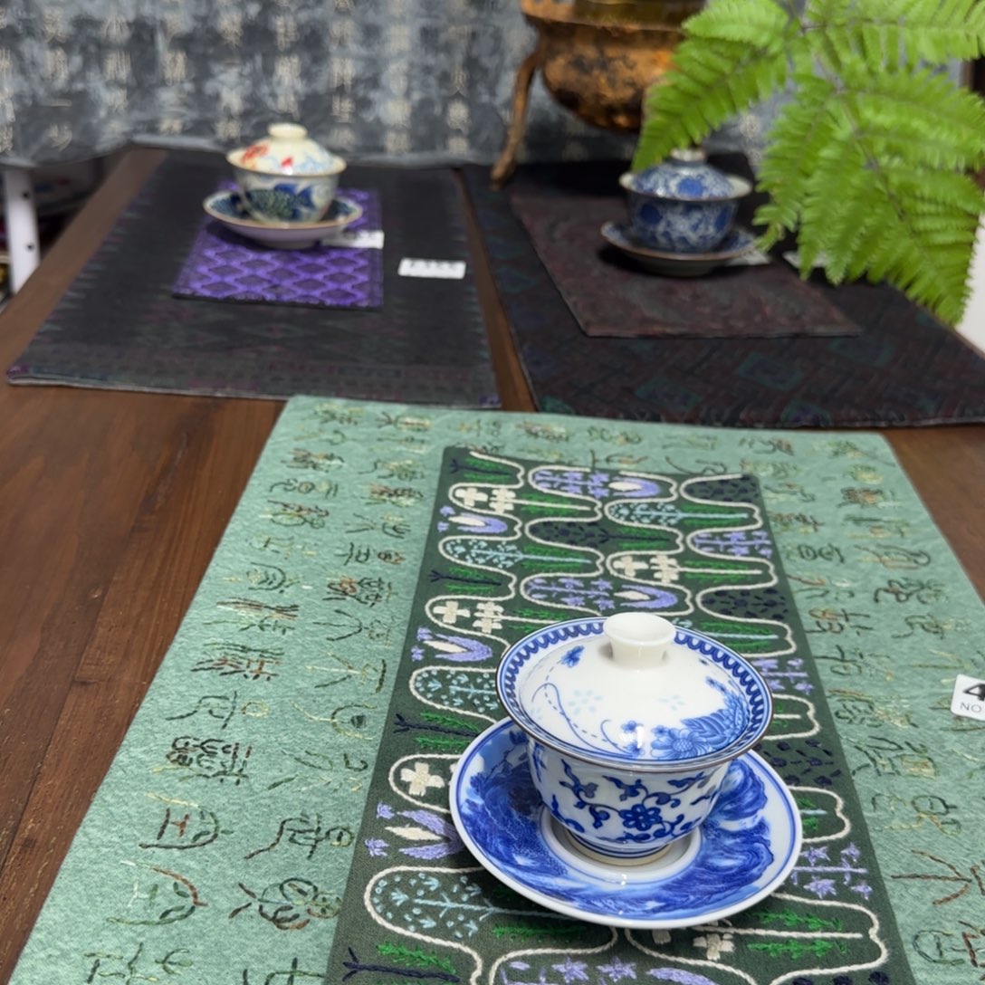 织绣17 都是一张价格三十六纺茶垫