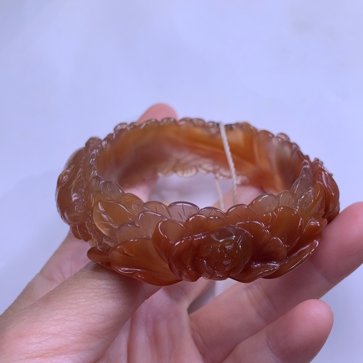 玛瑙/玉髓手镯未镶嵌暖*泠