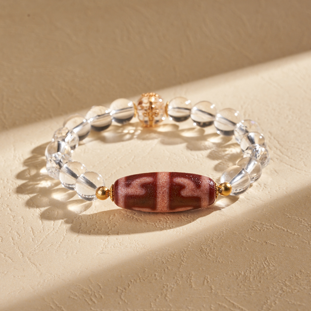 云丹拉姆丨红肉无界天珠手串多样性发其一