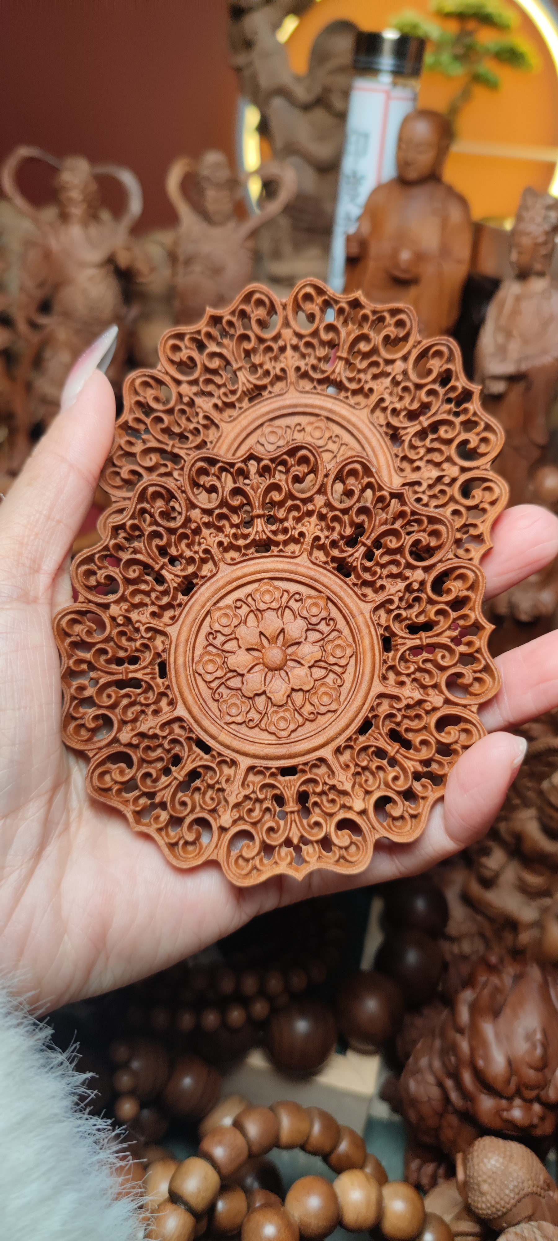 老山檀手把件奶香