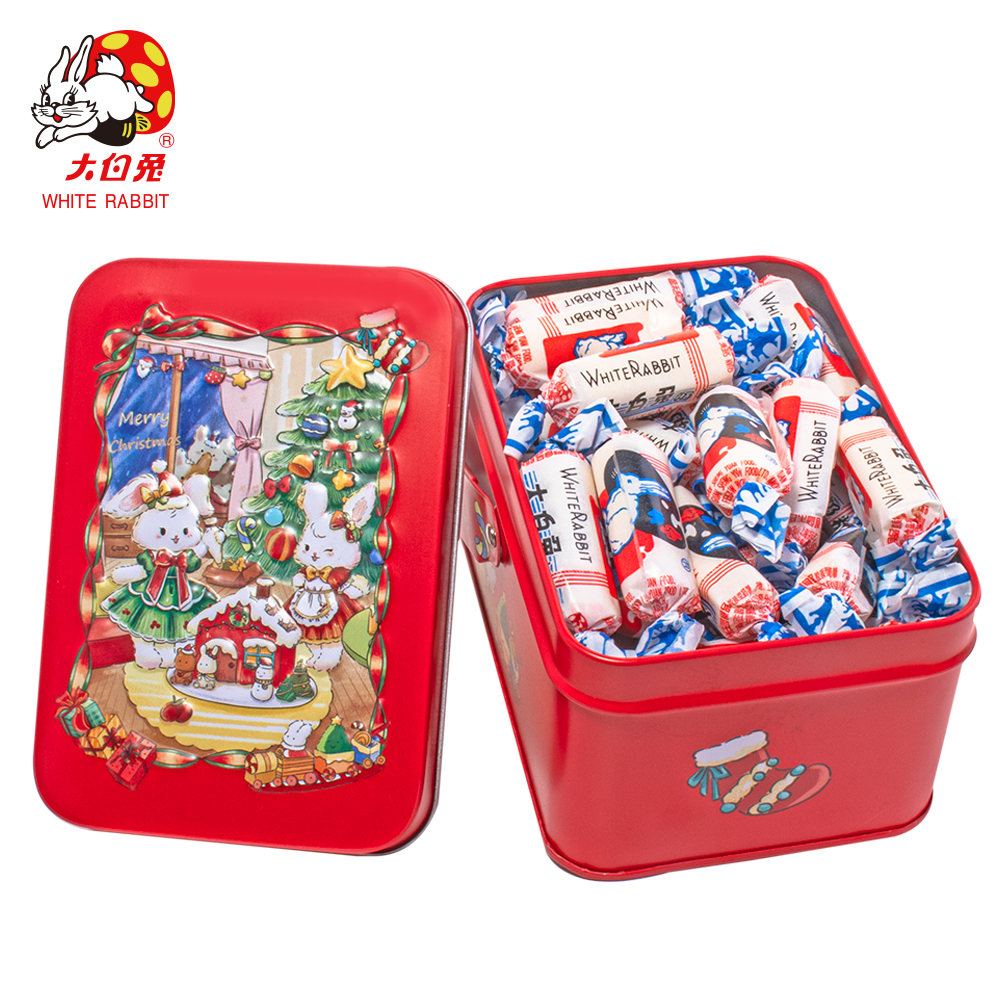 大白兔奶糖180g圣诞节糖果零食礼物伴手礼礼盒装YP