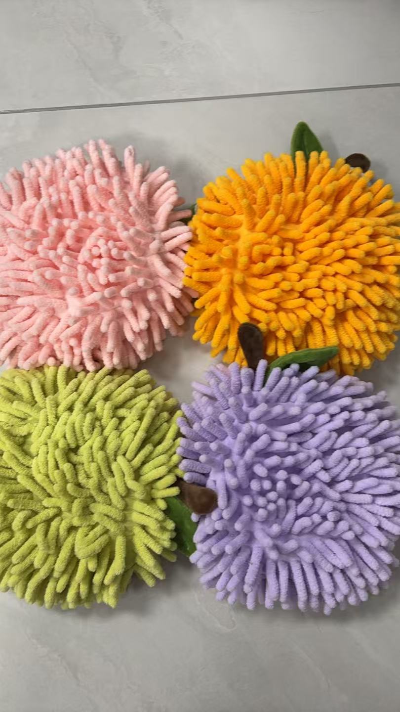 专享【京かわ会社】雪尼尔擦手球不挑花色