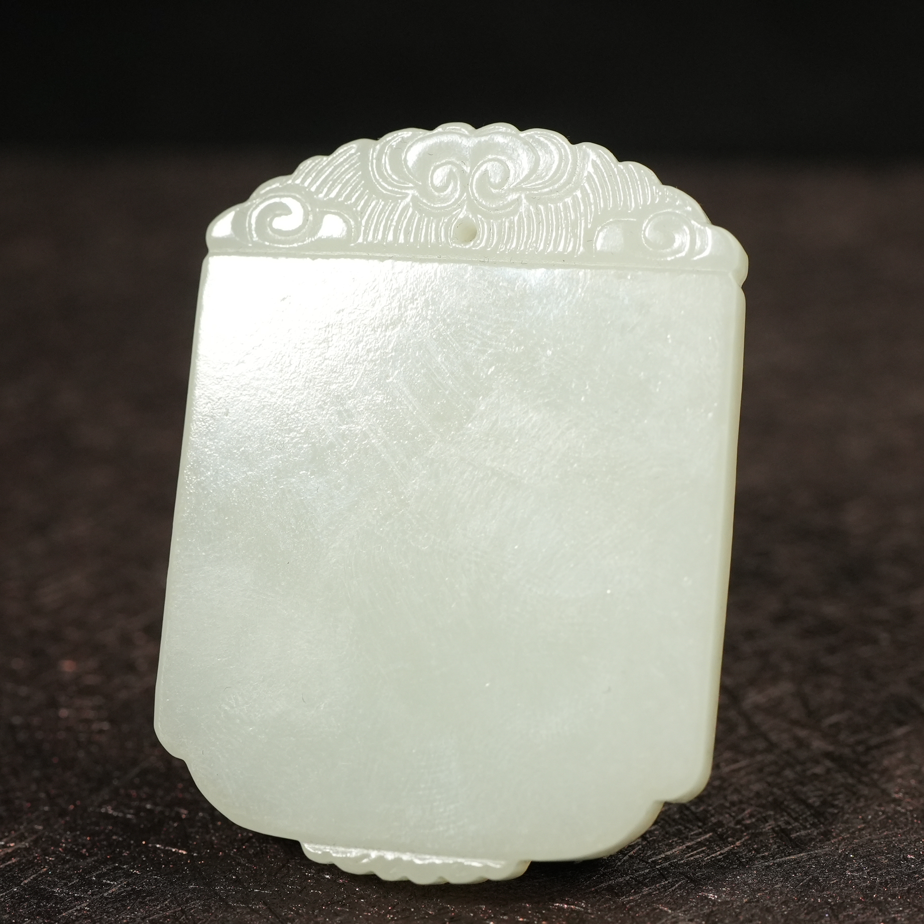 清代和田白玉平安无事牌【华豫之门】LLFF2502211012