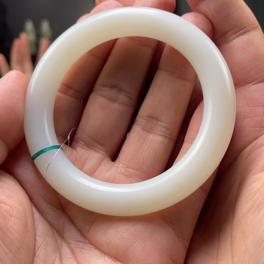 未镶嵌和田玉把件和田玉手镯未镶嵌55内径