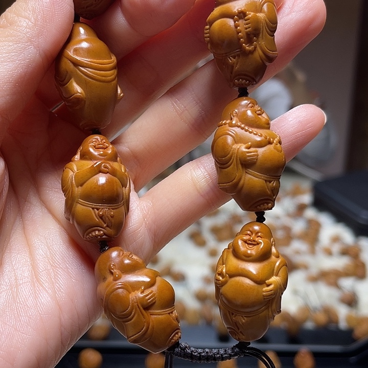 橄榄核吊坠小金条