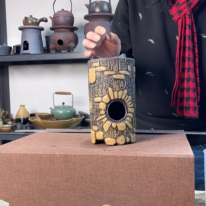 紫泥茶壶紫砂粗陶茶器