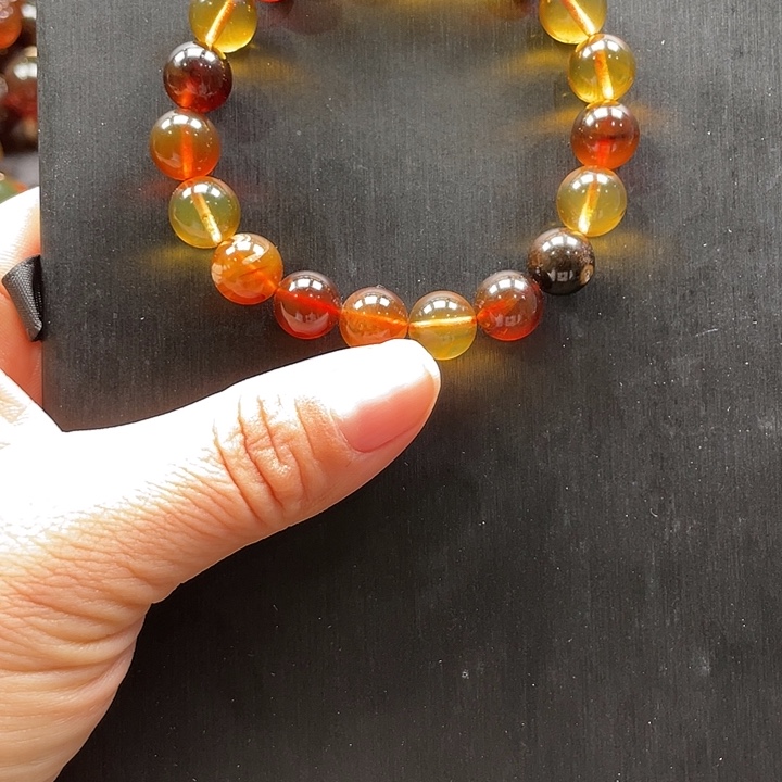 琥珀未镶嵌手链天然琥珀卡10
