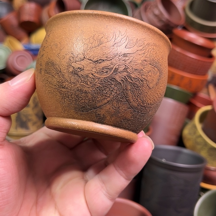 紫砂茶杯全手工紫砂主人杯