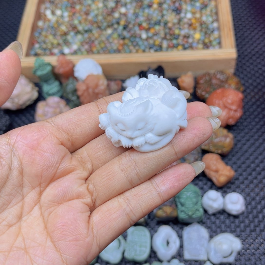 石英质玉未镶嵌吊坠(不含链)悠*