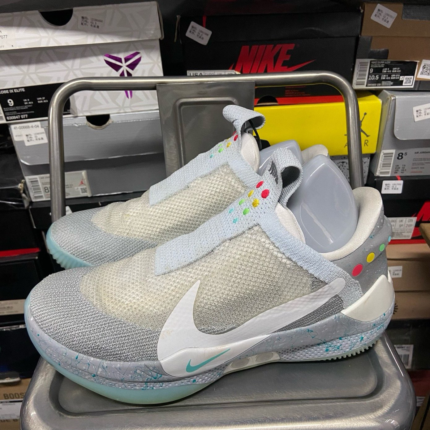 95新 MM6 44码 有原盒 adapt bb 2.0 灰色 回到未来 14189652 