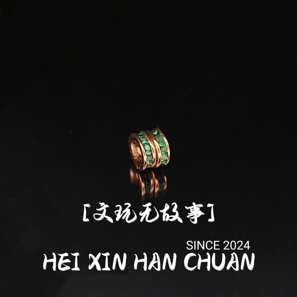 方形无爪绿钻一对配饰尺寸6mm配饰