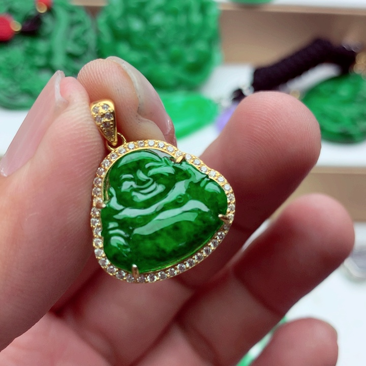 翡翠未镶嵌吊坠(不含链)