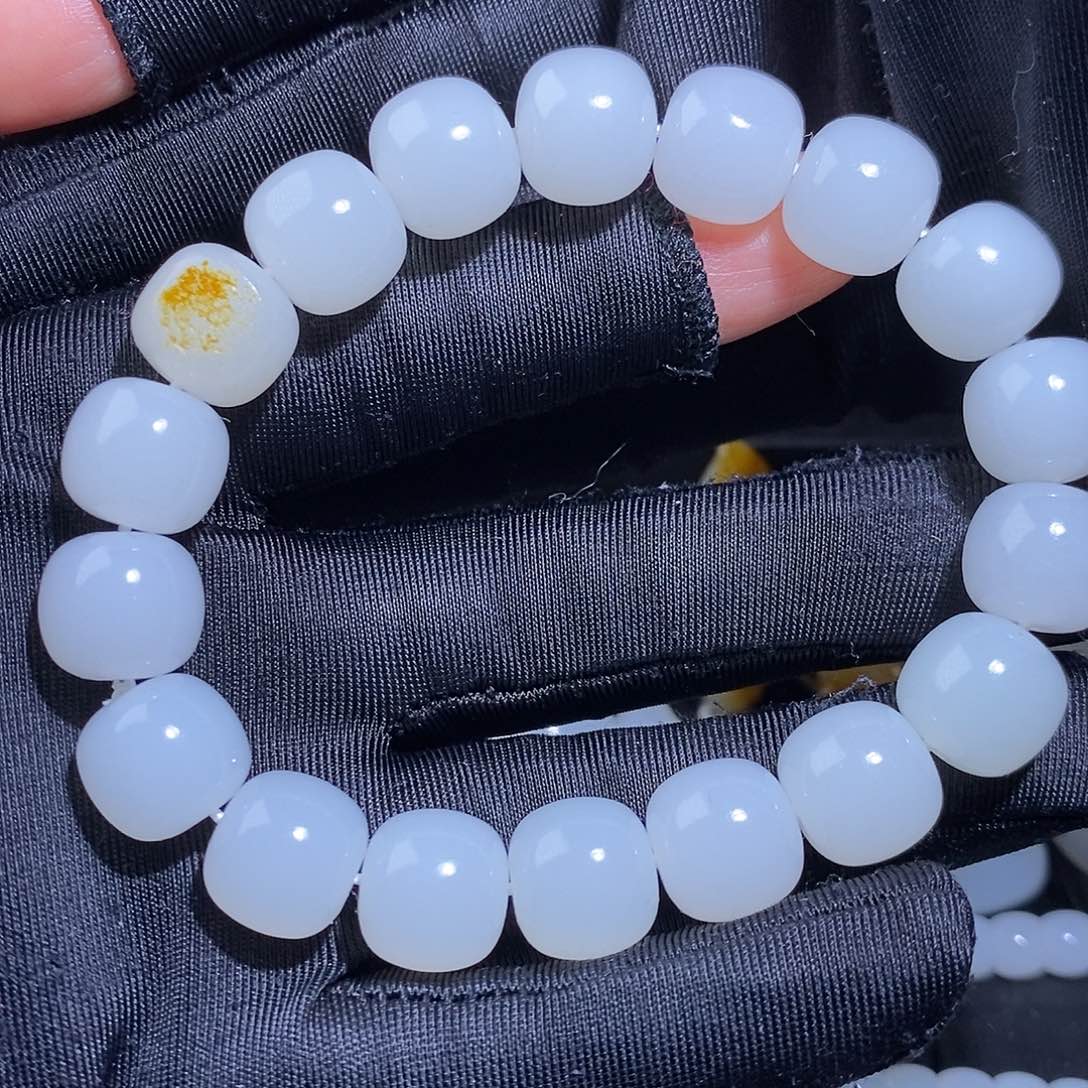 和田玉套链未镶嵌微***呵