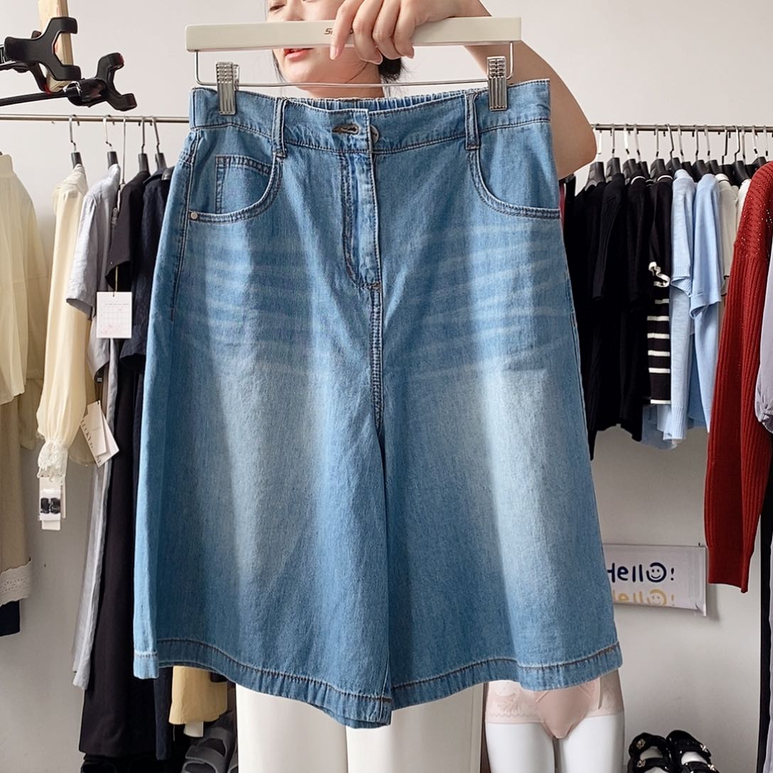 牛仔短裤M码120 斤内