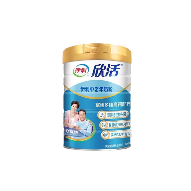 伊利中老年听装奶粉800g